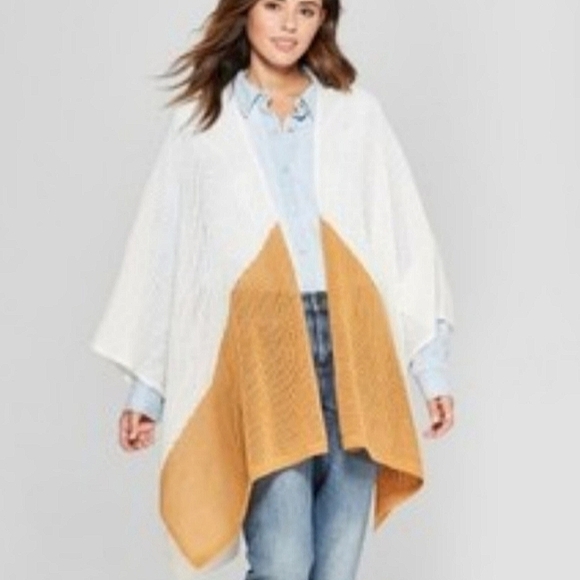 Universal Thread knit poncho open cardigan - Picture 1 of 6